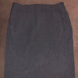 Loft gray pencil skirt